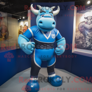 Blue Bull-maskotdraktfigur...