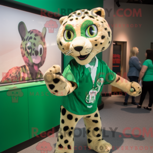 Green Cheetah mascot...