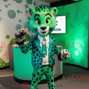 Green Cheetah mascot...