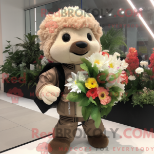 Máscara de buquê de flores...