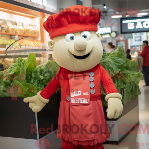 Red Caesar Salad mascot...