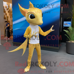 Gold Swordfish maskot...