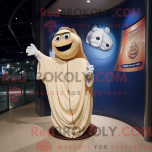 Beige Baseball Glove Maskot...