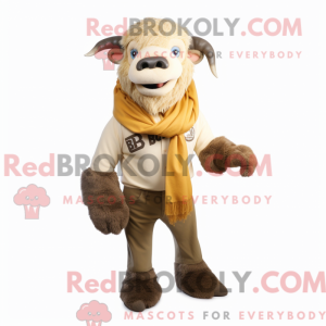 Costume mascotte de bison...