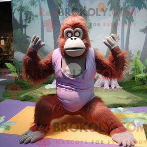 Lavender Orangutan mascot...