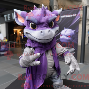 Purple Gargoyle mascot...