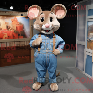 Brun mus maskot kostume...