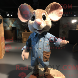 Brown Mouse mascot costume...