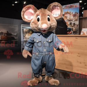 Brown Mouse mascot costume...