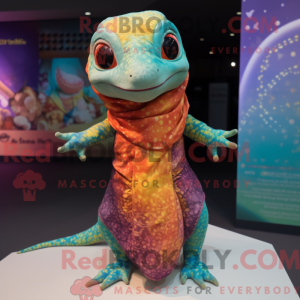 Gekkos maskotdraktfigur...