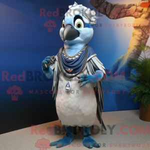 Gray Blue Jay mascot...