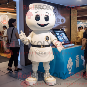 White Dim Sum mascot...