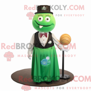 Green Petanque Ball mascot...
