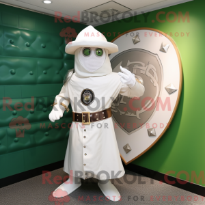 White Celtic Shield mascot...