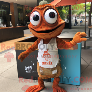 Rust Ceviche mascot costume...