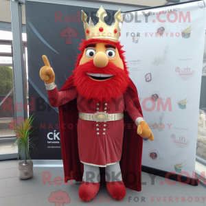 Red King maskotdraktfigur...