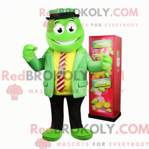 Lime Green Candy Box maskot...