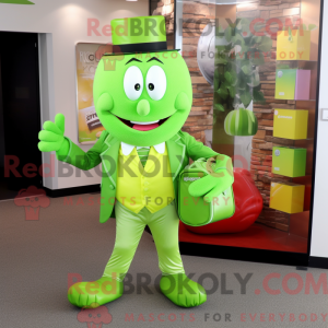 Lime Green Candy Box mascot...