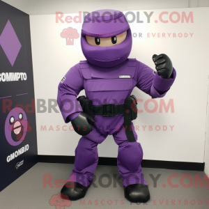Lilla Para Commando maskot...