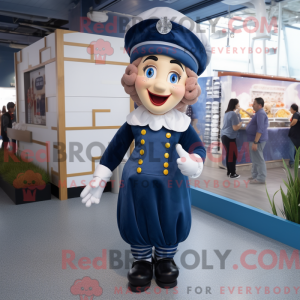 Navy Queen mascot costume...