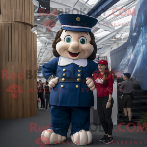 Maskottchenkostüm der Navy...