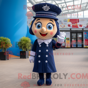 Navy Queen mascot costume...