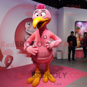 Rosa Truthahn Maskottchen...