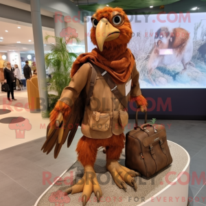 Brown Archeopteryx mascot...