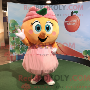 Peach Sow mascot costume...