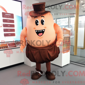 Peach Chocolate Bar maskot...