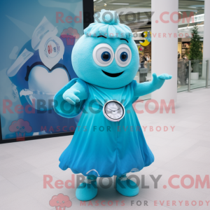 Cyaan But mascottekostuum...