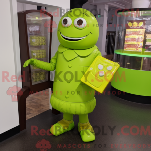 Limegrøn chokoladebar...