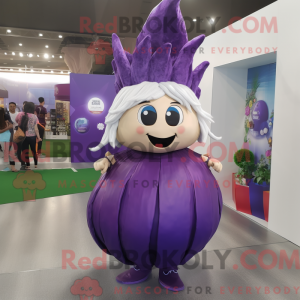 Purple Onion mascot costume...