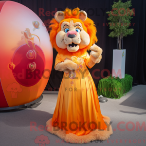 Orangefarbener Löwe als...
