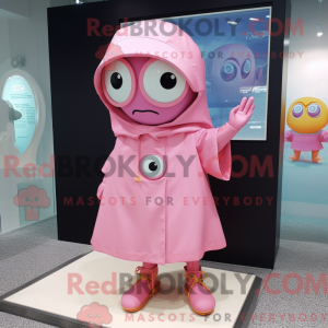 Pink Cyclops mascot costume...