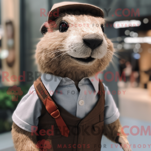 Marmot mascot costume...