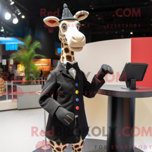 Black Giraffe mascot...