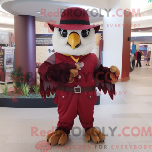 Maroon Falcon maskot...