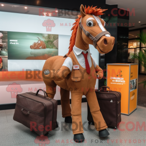 Rust Horse maskot drakt...