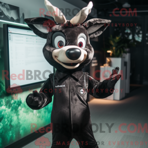 Black Deer mascot costume...