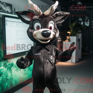 Black Deer maskot kostume...