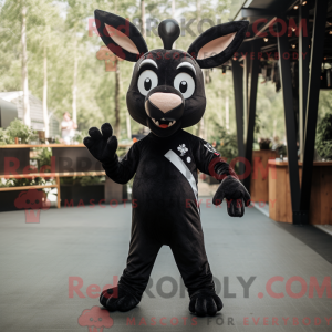 Black Deer mascot costume...
