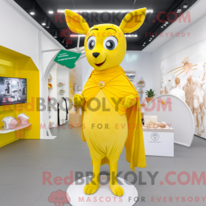 Citrongul hjorte maskot...