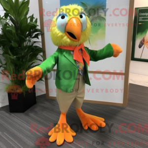 Peach Parrot mascot costume...