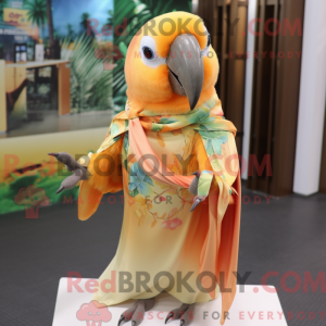 Peach Parrot mascot costume...
