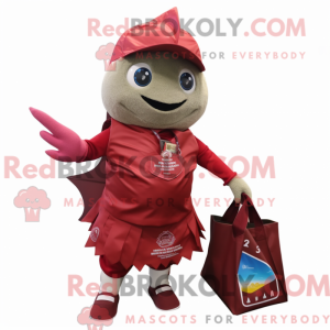 Maroon Tuna mascot costume...
