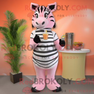 Postava maskota Peach Zebra...