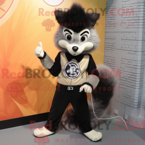 Tan Skunk mascot costume...