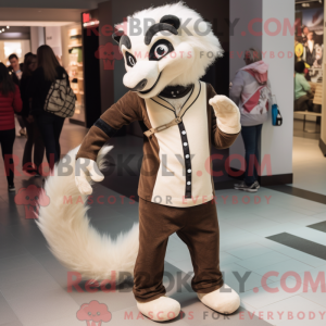 Tan Skunk mascot costume...