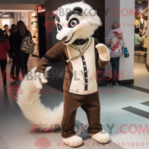 Tan Skunk-maskotdraktfigur...
